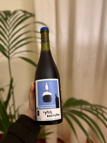 foto bottiglia vino rosso grolleau